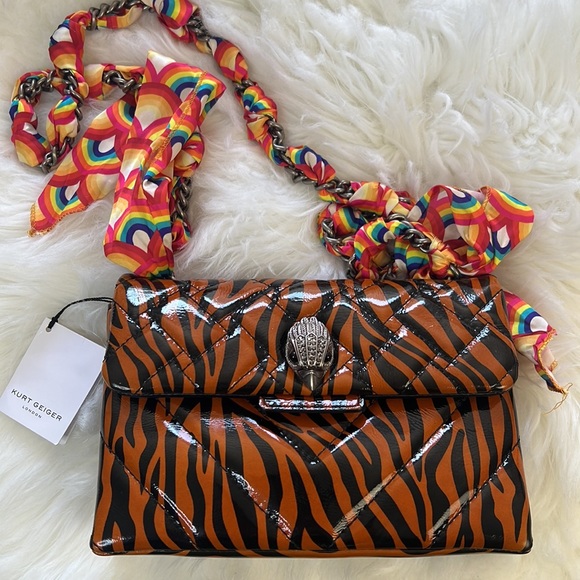 NWT Kurt Geiger London Kensington Quilted Leather Crossbody Bag - Picture 5 of 13